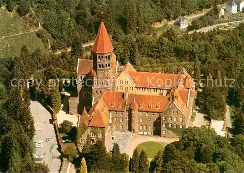 AK / Ansichtskarte Clervaux Abbaye benedictine de Saint Maurice et de Saint Maur vue aerienne Clervaux