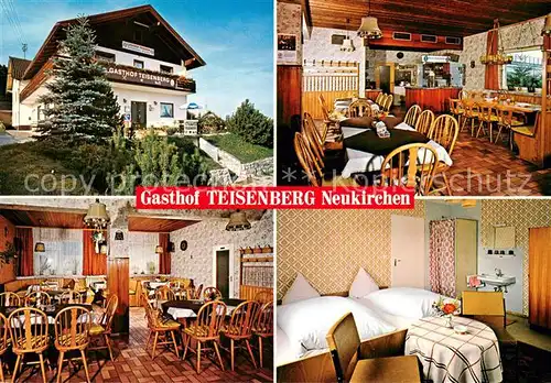 AK / Ansichtskarte Neukirchen_Teisenberg Gasthof Teisenberg Gastraeume Gaestezimmer Neukirchen Teisenberg