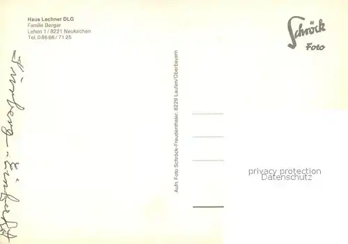 AK / Ansichtskarte Neukirchen_Teisenberg Haus Lechner DLG Neukirchen Teisenberg