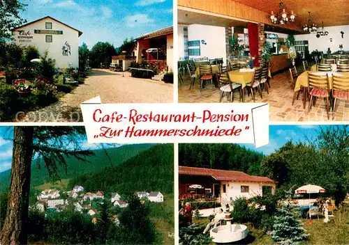 AK / Ansichtskarte Sophienthal_Oberfranken Cafe Restaurant Pension Zur Hammerschmiede Gaststube Panorama Garten Sophienthal Oberfranken