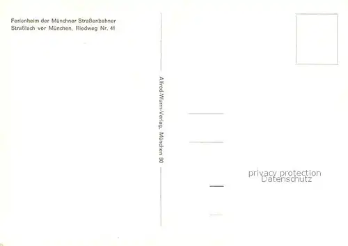 AK / Ansichtskarte Strasslach Dingharting Ferienheim der Muenchener Strassenbahner Strasslach Dingharting