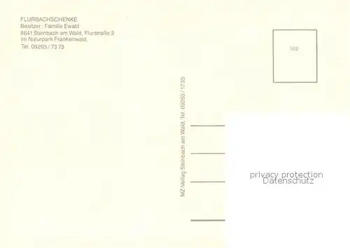 AK / Ansichtskarte Steinbach_Kronach Flurbachschaenke Gaststube Theke Panorama Steinbach Kronach