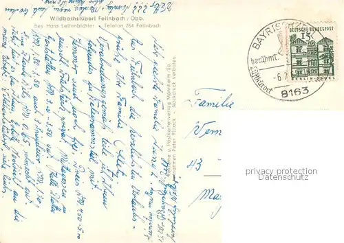 AK / Ansichtskarte Feilnbach Wildbachstueberl Terrasse Feilnbach