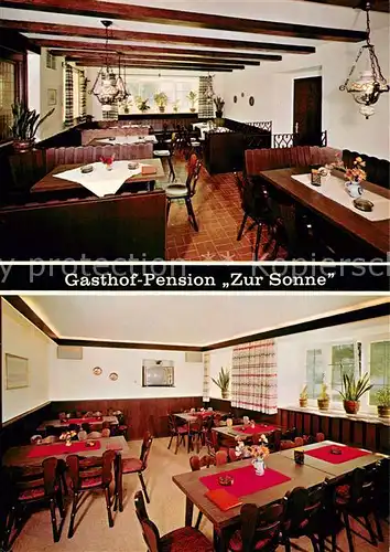 AK / Ansichtskarte Fuenfstetten Gasthof Pension Zur Sonne Gastraeume Fuenfstetten