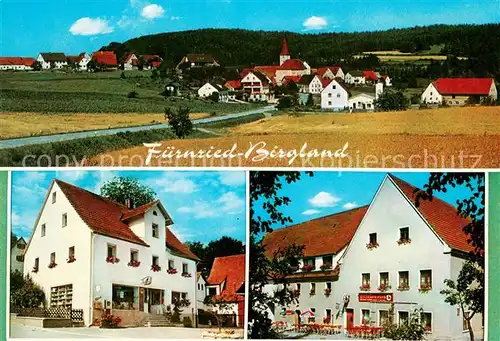 AK / Ansichtskarte Fuernried Panorama Gasthaus zum Goldenen Hahn Fuernried