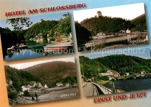 AK / Ansichtskarte Ziegenrueck Hotel am Schlossberg einst und jetzt Ziegenrueck