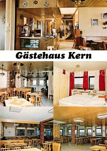 AK / Ansichtskarte Neuebersbach Gaestehaus Kern Gastraeume Gaestezimmer Neuebersbach