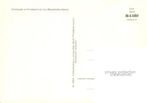 AK / Ansichtskarte Flintsbach_Inn Dorfstrasse mit Gasthaus Schwaiger Flintsbach Inn
