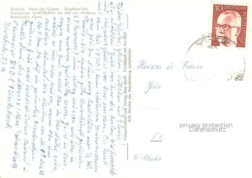 AK / Ansichtskarte Flintsbach_Inn Rathaus Haus des Gastes Flintsbach Inn