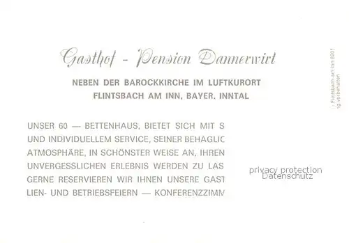 AK / Ansichtskarte Flintsbach_Inn Gasthof Pension Dannerwirt Flintsbach Inn