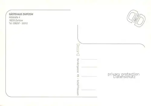 AK / Ansichtskarte Zarfzow Gaestehaus Zarfzow Gastraum 