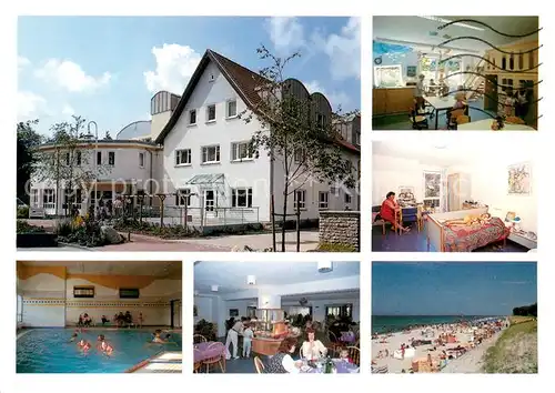 AK / Ansichtskarte Zingst_Ostseebad AW Haus am Meer Mutter und Kind Kurhaus Hallenbad Speisesaal Strand Zimmer Zingst_Ostseebad