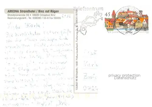 AK / Ansichtskarte Binz_Ruegen Strandhotel Arkona Bar Hallenbad Binz_Ruegen