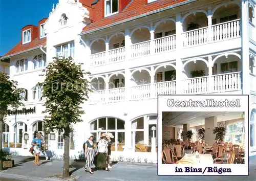 AK / Ansichtskarte Binz_Ruegen Centralhotel Gastraum Binz_Ruegen