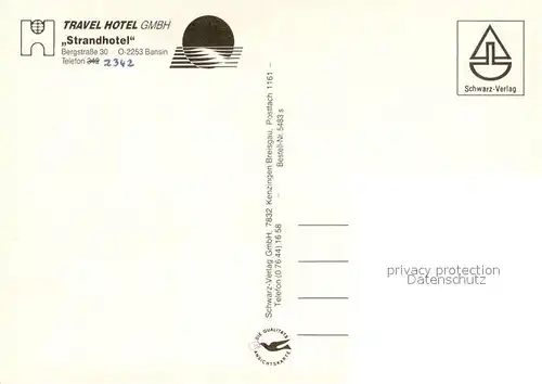 AK / Ansichtskarte Bansin_Ostseebad Strandhotel Bansin Speisesaal Strandpartien Bansin_Ostseebad