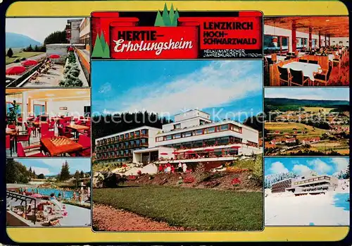 AK / Ansichtskarte Lenzkirch Hertie Erholungsheim Terrasse Gastraeume Freibad Lenzkirch