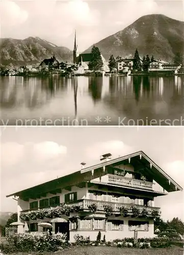 AK / Ansichtskarte Rottach Egern am Tegernsee mit Gaestehaus Alpenruh Rottach Egern