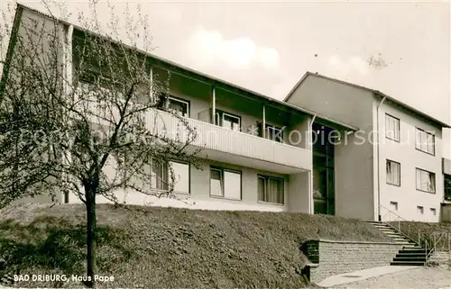 AK / Ansichtskarte Bad_Driburg Haus Pape Bad_Driburg