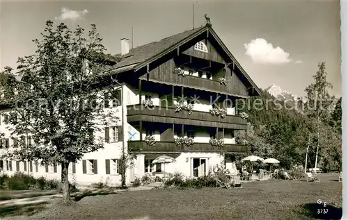 AK / Ansichtskarte Stauden_Fischbachau Richterheim mit Blick auf den Wendelstein Bayerische Alpen Stauden Fischbachau