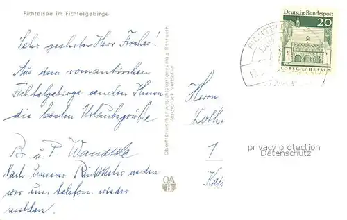 AK / Ansichtskarte Fichtelberg_Bayreuth Gaststaette am Fichtelsee im Fichtelgebirge Ruderboot Fichtelberg Bayreuth