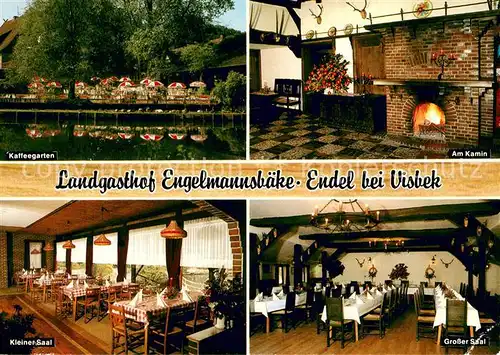 AK / Ansichtskarte Endel_Vechta Landgasthof Ausflugslokal Engelmannsbaeke Kaffeegarten Kamin Saal Endel Vechta