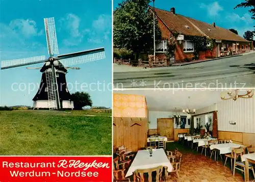 AK / Ansichtskarte Edenserloog_Werdum Restaurant Heyken Windmuehle 