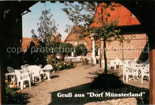 AK / Ansichtskarte Legden Hotel Dorf Muensterland Restaurant Dorfplatz Legden