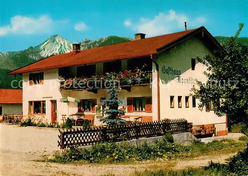 AK / Ansichtskarte Achberg_Traunstein Gasthaus Alpenblick Achberg_Traunstein