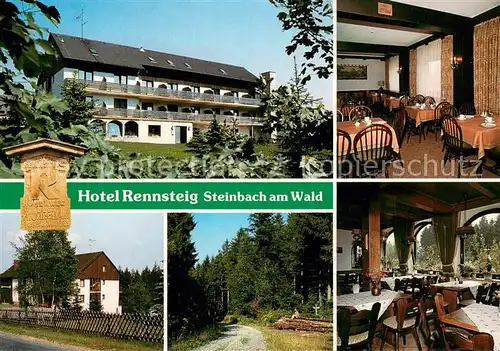 AK / Ansichtskarte Steinbach_Kronach Hotel Pension Rennsteig im Naturpark Frankenwald Steinbach Kronach