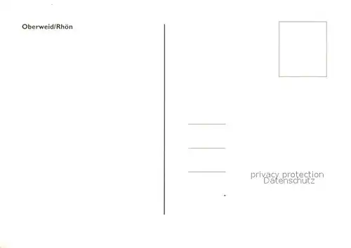 AK / Ansichtskarte Oberweid_Rhoen Fachwerkhaus Teilansicht Landschaftspanorama Oberweid Rhoen