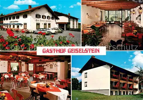 AK / Ansichtskarte Buching Gasthof Geiselstein Gastraeume Buching
