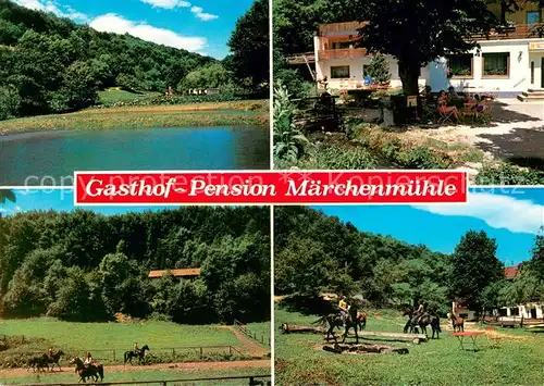AK / Ansichtskarte Stoeckelsberg Gasthof Pension Maerchenmuehle Mauertsmuehle Weiher Reiten Stoeckelsberg