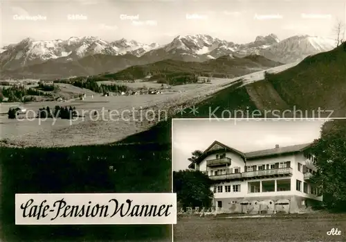 AK / Ansichtskarte Seeg Panorama Cafe Pension Wanner Seeg