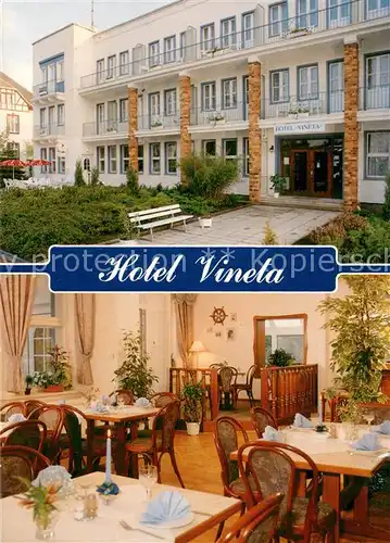 AK / Ansichtskarte Zinnowitz_Ostseebad Hotel Vineta Gaststube Zinnowitz_Ostseebad