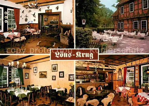 AK / Ansichtskarte Winkel_Gifhorn Loens Krug Restaurant Cafe Pension Terrasse Winkel Gifhorn