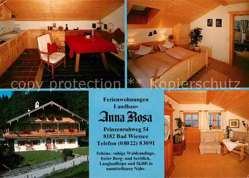 AK / Ansichtskarte Bad_Wiessee Ferienwohnungen Landhaus Anna Rosa Bad_Wiessee