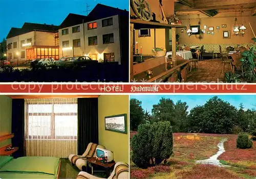 AK / Ansichtskarte Hodenhagen Hotel Hudemuehle Restaurant Fremdenzimmer Lueneburger Heide Hodenhagen