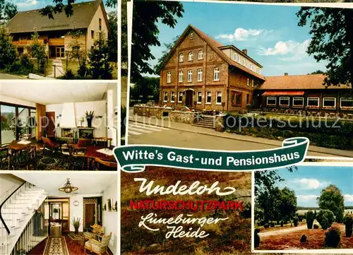 AK / Ansichtskarte Undeloh Witte s Gast  und Pensionshaus Naturschutzpark Lueneburger Heide Undeloh