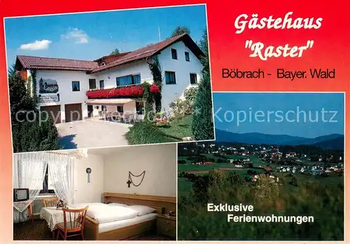 AK / Ansichtskarte Boebrach Gaestehaus Raster Ferienwohnungen Panorama Bayerischer Wald Boebrach