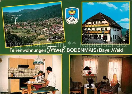AK / Ansichtskarte Bodenmais Ferienwohnungen Treml im Bayerischen Wald Panorama Bodenmais