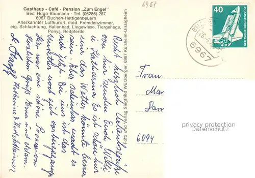 AK / Ansichtskarte Hettigenbeuern Gasthaus Cafe Pension Zum Engel Restaurant Theke Hallenbad Hettigenbeuern