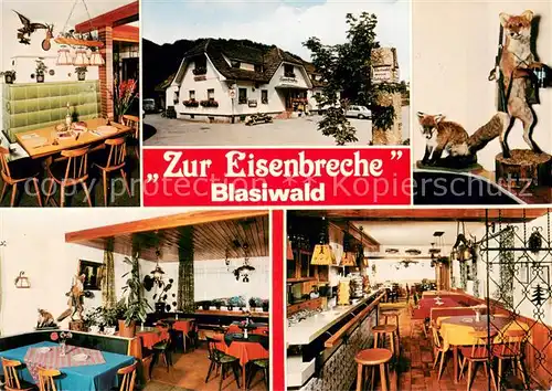 AK / Ansichtskarte Blasiwald Gasthaus Pension Zur Eisenbreche im Schwarzwald Blasiwald