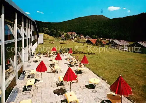 AK / Ansichtskarte Lambach_Lam Kolping Ferienheim Terrasse Bayerischer Wald Lambach_Lam