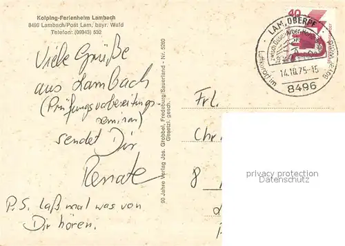 AK / Ansichtskarte Lambach_Lam Kolping Ferienheim Lambach_Lam