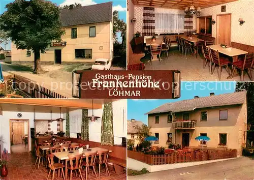 AK / Ansichtskarte Loehmar_Wald Gasthaus Pension Frankenhoehe Gaststube Loehmar Wald