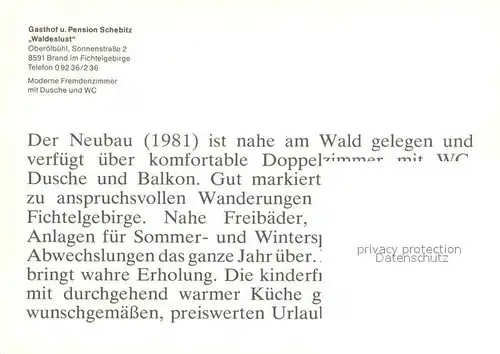 AK / Ansichtskarte Oberoelbuehl Gasthof Pension Waldeslust Gaststube Zimmer Oberoelbuehl