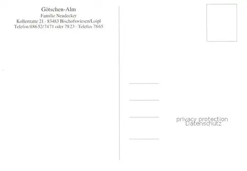 AK / Ansichtskarte Loipl Goetschen Alm Loipl