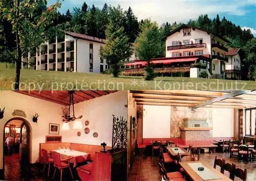 AK / Ansichtskarte Bischofswiesen Allianz Ferienheim Hallthurm Gastraeume Bischofswiesen