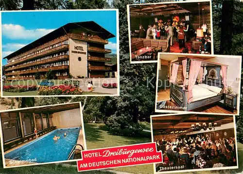 AK / Ansichtskarte Tittling Hotel Dreiburgensee Tanzbar Gaestezimmer Schwimmbad Theatersaal Tittling