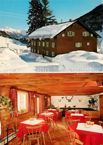 AK / Ansichtskarte Tiefenbach_Oberstdorf Berggasthof Rohrmoos Gaststube Tiefenbach_Oberstdorf